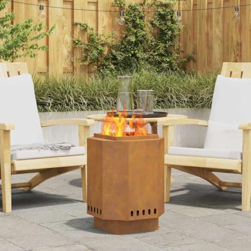 INLIFE Feuerplatz Braun 38 x 38 x 51 cm Witterungsbeständiger Stahl,Heim & Garten,Kamine,Braun,9.1 KG,858979 INLIFE Feuerplatz Braun 38 x 38 x 51 cm Witterungsbeständiger Stahl,Heim & Garten,Kamine,Braun,9.1 KG,858979 von INLIFE