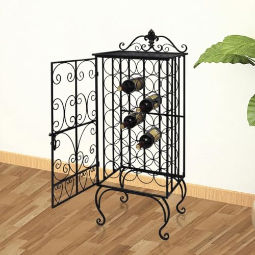 INLIFE Flaschenregal für 28 Flaschen Metall,Möbel,Schränke,Weinregale,Schwarz,8 KG,240937 INLIFE Flaschenregal für 28 Flaschen Metall,Möbel,Schränke,Weinregale,Schwarz,8 KG,240937 von INLIFE
