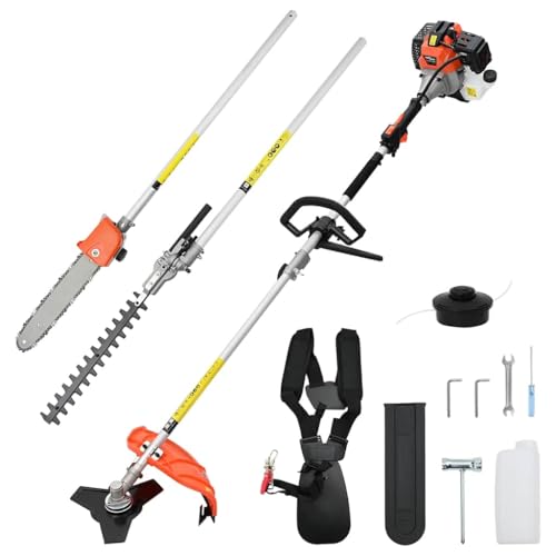 INLIFE Freischneider 4-in-1 Funktion Orange 52 cm³ 1,45 kW,Heimwerkerbedarf,Werkzeugzubehör,Schneidwerkzeug-Zubehör,14.9 KG,4005031 von INLIFE