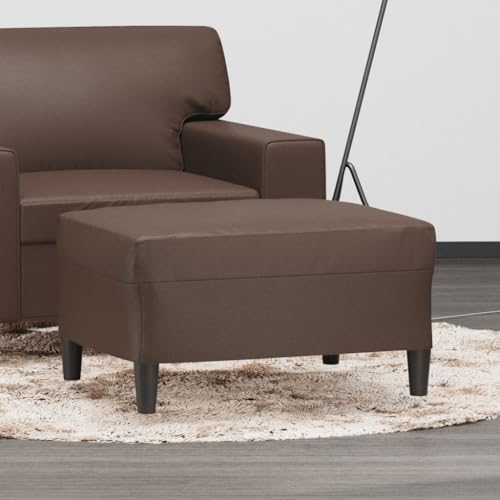 INLIFE Fußhocker Braun 70x55x41 cm Kunstleder,Möbel,Polsterhocker,Braun,6.4 KG,349313 von INLIFE