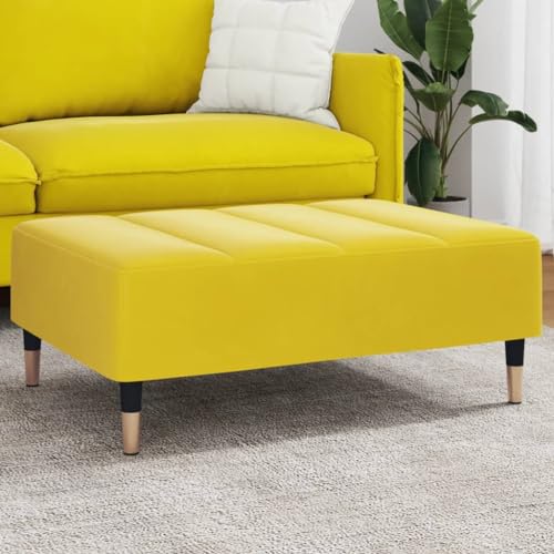 INLIFE Fußhocker Gelb 77x55x31 cm Samt,Möbel,Polsterhocker,Gelb,6.9 KG,4007397 von INLIFE