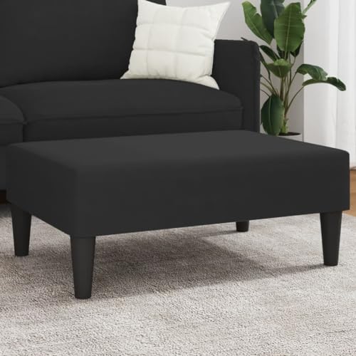 INLIFE Fußhocker Schwarz 77x55x31 cm Samt,Möbel,Polsterhocker,Schwarz,6.8 KG,379560 von INLIFE