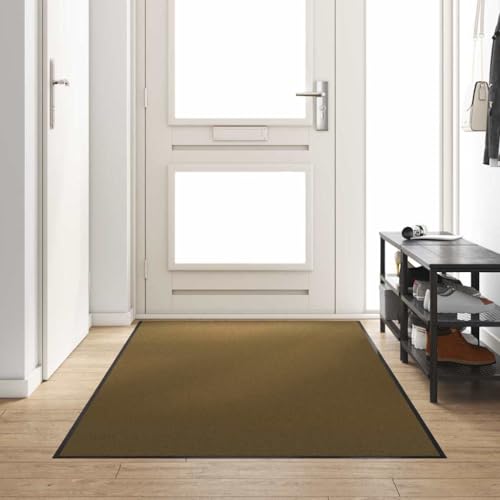 INLIFE Fußmatte Braun und Schwarz 120 x 300 cm Polyamid und PVC,Heim & Garten,Dekoration,Fußmatten,Braun,11.2 KG,4100734 von INLIFE