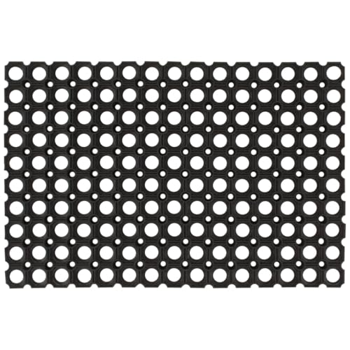 INLIFE Fußmatte Rechteckig 60x80 cm Gummi,Heim & Garten,Dekoration,Fußmatten,Schwarz,2.6 KG,155646 von INLIFE