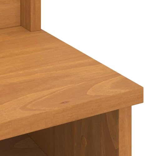 INLIFE Garderobenständer SANDNES 45x40x159,5 cm Massivholz Kiefer,Möbel,Sitzbänke,Truhen- & Flurbänke,Braun,13.54 KG,4010478 von INLIFE