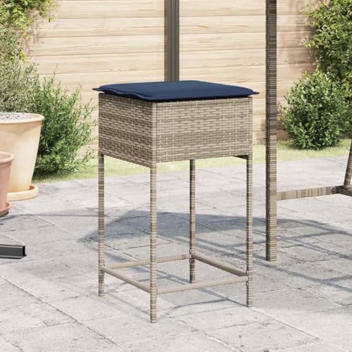 INLIFE Garten-Barhocker mit Kissen 2 STK. Grau Poly Rattan,Möbel,Gartenmöbel,Gartensitzmöbel,Gartenstühle,Grau,11 KG,368324 INLIFE Garten-Barhocker mit Kissen 2 STK. Grau Poly Rattan,Möbel,Gartenmöbel,Gartensitzmöbel,Gartenstühle,Grau,11 KG,368324 von INLIFE