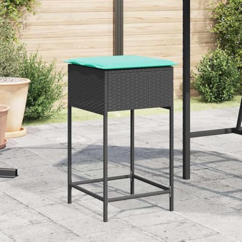 INLIFE Garten-Barhocker mit Kissen 2 STK. Schwarz Poly Rattan,Möbel,Gartenmöbel,Gartensitzmöbel,Gartenstühle,Schwarz,11 KG,368325 INLIFE Garten-Barhocker mit Kissen 2 STK. Schwarz Poly Rattan,Möbel,Gartenmöbel,Gartensitzmöbel,Gartenstühle,Schwarz,11 KG,368325 von INLIFE
