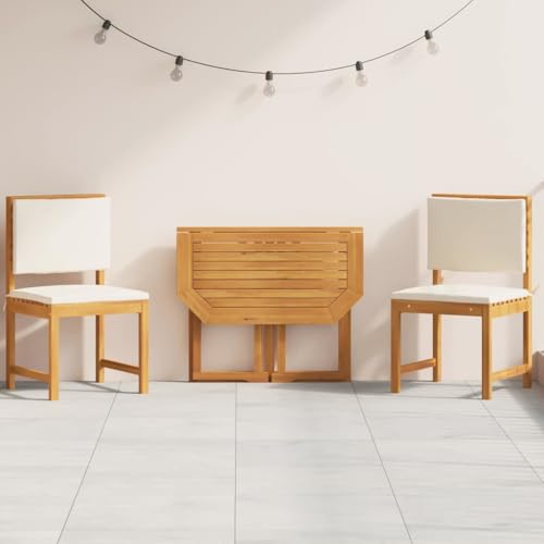 INLIFE Garten Bistro Set 3 pcs Braun Akazie Massivholz,Möbel,Gartenmöbel,Gartenmöbel-Sets,Braun,24.8 KG,3329111 von INLIFE