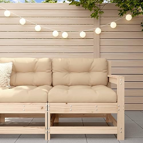 INLIFE Garten-Ecksofa Massivholz Kiefer,Möbel,Gartenmöbel,Gartensitzmöbel,Gartensofaelemente,Braun,10.34 KG,825499 von INLIFE