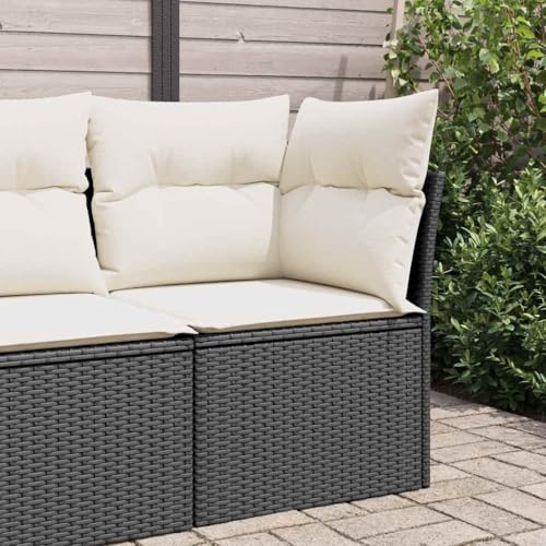 INLIFE Garten-Ecksofa mit Kissen Schwarz Poly Rattan,Möbel,Gartenmöbel,Gartensitzmöbel,Gartensofas,Schwarz,10.4 KG,366012 INLIFE Garten-Ecksofa mit Kissen Schwarz Poly Rattan,Möbel,Gartenmöbel,Gartensitzmöbel,Gartensofas,Schwarz,10.4 KG,366012 von INLIFE