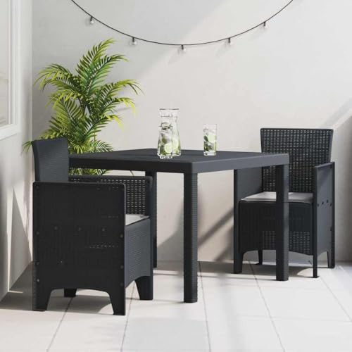 INLIFE Garten Essgruppe 3 pcs Anthrazit Polt Rattan,Möbel,Gartenmöbel,Gartenmöbel-Sets,Anthrazit,23.5 KG,3378674 INLIFE Garten Essgruppe 3 pcs Anthrazit Polt Rattan,Möbel,Gartenmöbel,Gartenmöbel-Sets,Anthrazit,23.5 KG,3378674 von INLIFE