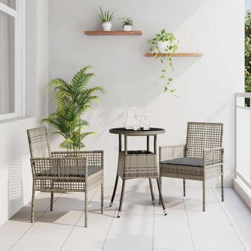 INLIFE Garten Essgruppe 3 pcs Grau Poly Rattan,Möbel,Gartenmöbel,Gartenmöbel-Sets,Grau,19.18 KG,3334945 INLIFE Garten Essgruppe 3 pcs Grau Poly Rattan,Möbel,Gartenmöbel,Gartenmöbel-Sets,Grau,19.18 KG,3334945 von INLIFE
