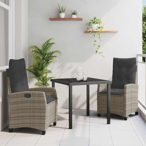 INLIFE Garten Essgruppe 3 pcs Grau Poly-Rattan,Möbel,Gartenmöbel,Gartenmöbel-Sets,Grau,37.8 KG,3380386 INLIFE Garten Essgruppe 3 pcs Grau Poly-Rattan,Möbel,Gartenmöbel,Gartenmöbel-Sets,Grau,37.8 KG,3380386 von INLIFE