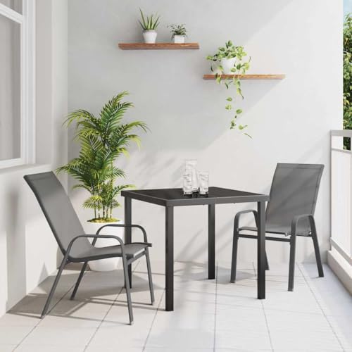 INLIFE Garten Essgruppe 3 pcs Grau Textilene und Stahl,Möbel,Gartenmöbel,Gartenmöbel-Sets,Grau,25.15 KG,3379121 INLIFE Garten Essgruppe 3 pcs Grau Textilene und Stahl,Möbel,Gartenmöbel,Gartenmöbel-Sets,Grau,25.15 KG,3379121 von INLIFE