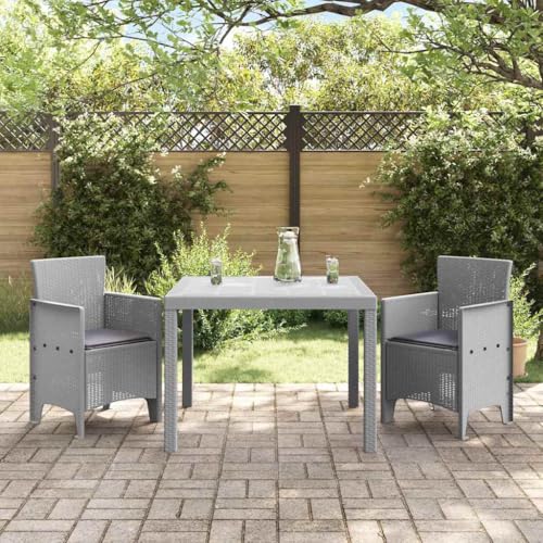 INLIFE Garten Essgruppe 3 pcs Hellgrau Polt Rattan,Möbel,Gartenmöbel,Gartenmöbel-Sets,Hellgrau,23.3 KG,3378690 INLIFE Garten Essgruppe 3 pcs Hellgrau Polt Rattan,Möbel,Gartenmöbel,Gartenmöbel-Sets,Hellgrau,23.3 KG,3378690 von INLIFE