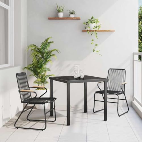 INLIFE Garten Essgruppe 3 pcs Schwarz PVC-Rattan,Möbel,Gartenmöbel,Gartenmöbel-Sets,Schwarz,26.29 KG,3379170 INLIFE Garten Essgruppe 3 pcs Schwarz PVC-Rattan,Möbel,Gartenmöbel,Gartenmöbel-Sets,Schwarz,26.29 KG,3379170 von INLIFE