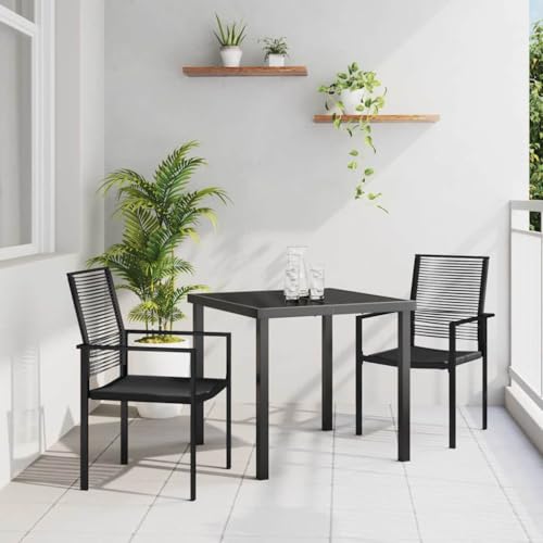 INLIFE Garten Essgruppe 3 pcs Schwarz PVC-Rattan,Möbel,Gartenmöbel,Gartenmöbel-Sets,Schwarz,27.02 KG,3379163 INLIFE Garten Essgruppe 3 pcs Schwarz PVC-Rattan,Möbel,Gartenmöbel,Gartenmöbel-Sets,Schwarz,27.02 KG,3379163 von INLIFE