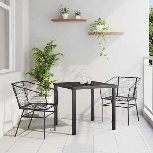 INLIFE Garten Essgruppe 3 pcs Schwarz Poly-Rattan,Möbel,Gartenmöbel,Gartenmöbel-Sets,Schwarz,27.2 KG,3380890 INLIFE Garten Essgruppe 3 pcs Schwarz Poly-Rattan,Möbel,Gartenmöbel,Gartenmöbel-Sets,Schwarz,27.2 KG,3380890 von INLIFE