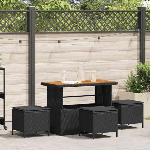 INLIFE Garten Essgruppe 4 pcs Schwarz Poly Rattan,Möbel,Gartenmöbel,Gartenmöbel-Sets,Schwarz,25 KG,42007921 INLIFE Garten Essgruppe 4 pcs Schwarz Poly Rattan,Möbel,Gartenmöbel,Gartenmöbel-Sets,Schwarz,25 KG,42007921 von INLIFE