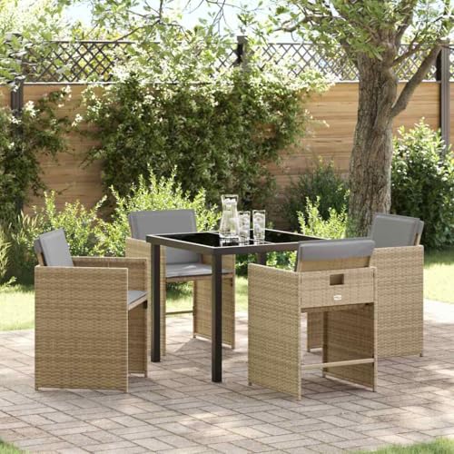 INLIFE Garten Essgruppe 5 pcs Beige Poly-Rattan,Möbel,Gartenmöbel,Gartenmöbel-Sets,Beige,41.15 KG,3380709 INLIFE Garten Essgruppe 5 pcs Beige Poly-Rattan,Möbel,Gartenmöbel,Gartenmöbel-Sets,Beige,41.15 KG,3380709 von INLIFE