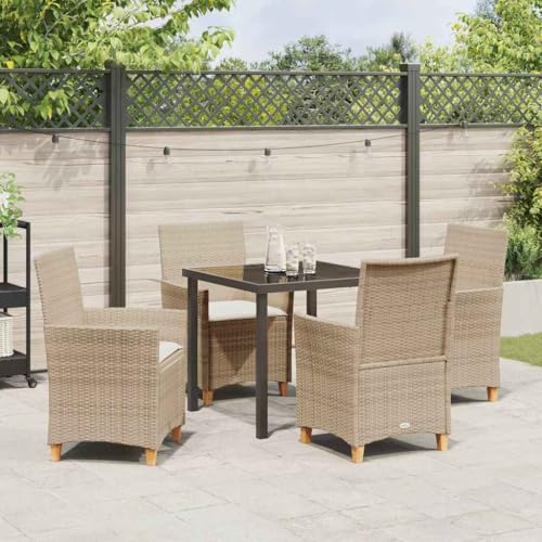 INLIFE Garten Essgruppe 5 pcs Beige Poly-Rattan,Möbel,Gartenmöbel,Gartenmöbel-Sets,Beige,48 KG,3381080 INLIFE Garten Essgruppe 5 pcs Beige Poly-Rattan,Möbel,Gartenmöbel,Gartenmöbel-Sets,Beige,48 KG,3381080 von INLIFE