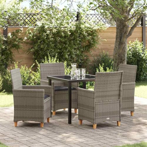 INLIFE Garten Essgruppe 5 pcs Grau Poly-Rattan,Möbel,Gartenmöbel,Gartenmöbel-Sets,Grau,47.6 KG,3381073 INLIFE Garten Essgruppe 5 pcs Grau Poly-Rattan,Möbel,Gartenmöbel,Gartenmöbel-Sets,Grau,47.6 KG,3381073 von INLIFE