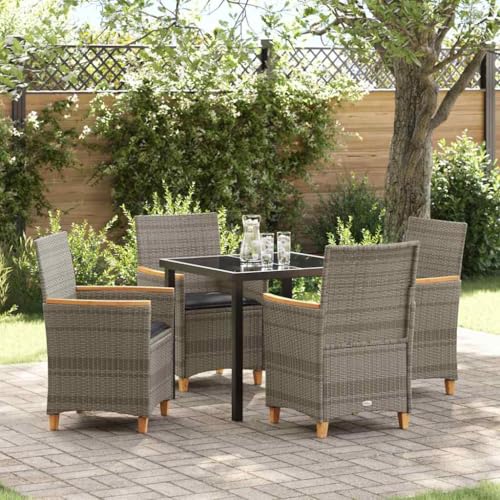 INLIFE Garten Essgruppe 5 pcs Grau Poly-Rattan,Möbel,Gartenmöbel,Gartenmöbel-Sets,Grau,48.4 KG,3381094 INLIFE Garten Essgruppe 5 pcs Grau Poly-Rattan,Möbel,Gartenmöbel,Gartenmöbel-Sets,Grau,48.4 KG,3381094 von INLIFE