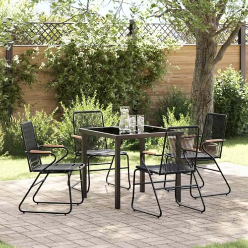 INLIFE Garten Essgruppe 5 pcs Schwarz PVC-Rattan,Möbel,Gartenmöbel,Gartenmöbel-Sets,Schwarz,36.37 KG,3379171 INLIFE Garten Essgruppe 5 pcs Schwarz PVC-Rattan,Möbel,Gartenmöbel,Gartenmöbel-Sets,Schwarz,36.37 KG,3379171 von INLIFE