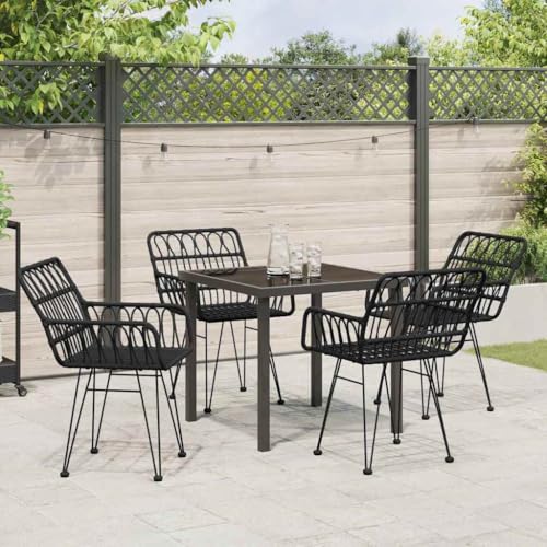 INLIFE Garten Essgruppe 5 pcs Schwarz Poly Rattan,Möbel,Gartenmöbel,Gartenmöbel-Sets,Schwarz,37.1 KG,3379185 INLIFE Garten Essgruppe 5 pcs Schwarz Poly Rattan,Möbel,Gartenmöbel,Gartenmöbel-Sets,Schwarz,37.1 KG,3379185 von INLIFE