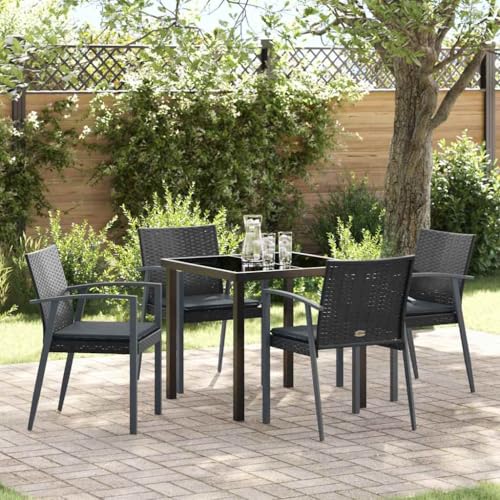INLIFE Garten Essgruppe 5 pcs Schwarz Poly Rattan,Möbel,Gartenmöbel,Gartenmöbel-Sets,Schwarz,41.2 KG,3379066 INLIFE Garten Essgruppe 5 pcs Schwarz Poly Rattan,Möbel,Gartenmöbel,Gartenmöbel-Sets,Schwarz,41.2 KG,3379066 von INLIFE