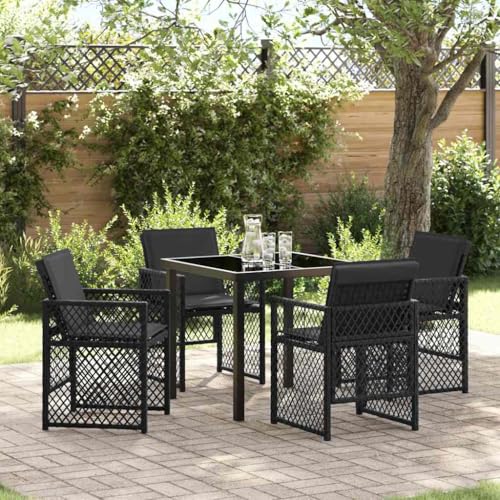 INLIFE Garten Essgruppe 5 pcs Schwarz Poly-Rattan,Möbel,Gartenmöbel,Gartenmöbel-Sets,Schwarz,41.7 KG,3380621 INLIFE Garten Essgruppe 5 pcs Schwarz Poly-Rattan,Möbel,Gartenmöbel,Gartenmöbel-Sets,Schwarz,41.7 KG,3380621 von INLIFE