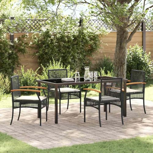 INLIFE Garten Essgruppe 5 pcs Schwarz Poly-Rattan,Möbel,Gartenmöbel,Gartenmöbel-Sets,Schwarz,47.1 KG,3380816 INLIFE Garten Essgruppe 5 pcs Schwarz Poly-Rattan,Möbel,Gartenmöbel,Gartenmöbel-Sets,Schwarz,47.1 KG,3380816 von INLIFE