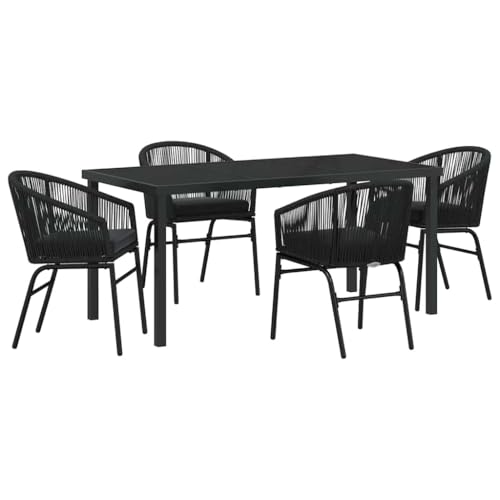 INLIFE Garten Essgruppe 5 pcs Schwarz Poly Rattan,Möbel,Gartenmöbel,Gartenmöbel-Sets,Schwarz,47.82 KG,3379348 INLIFE Garten Essgruppe 5 pcs Schwarz Poly Rattan,Möbel,Gartenmöbel,Gartenmöbel-Sets,Schwarz,47.82 KG,3379348 von INLIFE