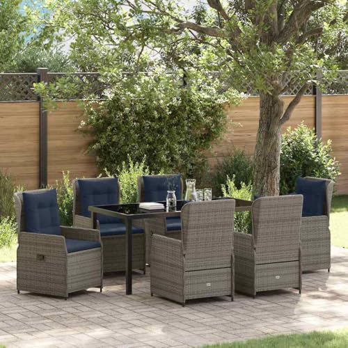 INLIFE Garten Essgruppe 7 pcs Grau Poly Rattan,Möbel,Gartenmöbel,Gartenmöbel-Sets,Grau,90.7 KG,3381034 INLIFE Garten Essgruppe 7 pcs Grau Poly Rattan,Möbel,Gartenmöbel,Gartenmöbel-Sets,Grau,90.7 KG,3381034 von INLIFE