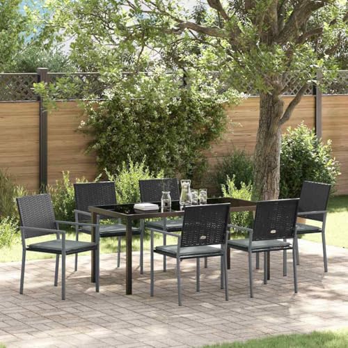 INLIFE Garten Essgruppe 7 pcs Schwarz Poly Rattan,Möbel,Gartenmöbel,Gartenmöbel-Sets,Schwarz,57.4 KG,3379076 INLIFE Garten Essgruppe 7 pcs Schwarz Poly Rattan,Möbel,Gartenmöbel,Gartenmöbel-Sets,Schwarz,57.4 KG,3379076 von INLIFE