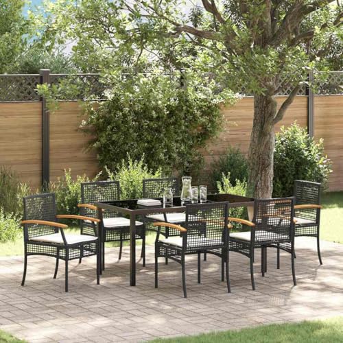 INLIFE Garten Essgruppe 7 pcs Schwarz Poly-Rattan,Möbel,Gartenmöbel,Gartenmöbel-Sets,Schwarz,58.5 KG,3380817 INLIFE Garten Essgruppe 7 pcs Schwarz Poly-Rattan,Möbel,Gartenmöbel,Gartenmöbel-Sets,Schwarz,58.5 KG,3380817 von INLIFE