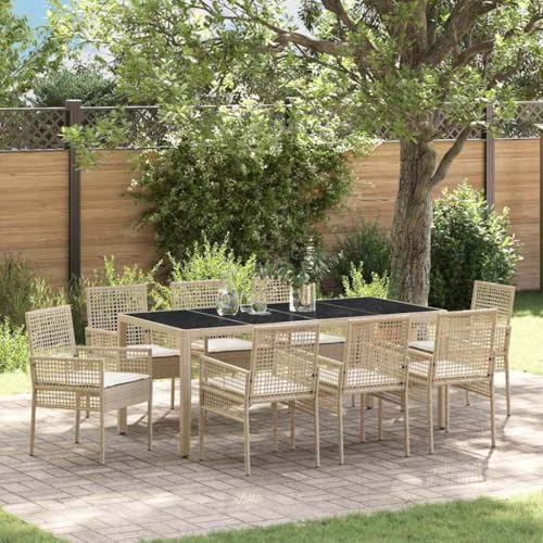 INLIFE Garten Essgruppe 9 pcs Beige PE Rattan,Möbel,Gartenmöbel,Gartenmöbel-Sets,Beige,71.22 KG,3334892 INLIFE Garten Essgruppe 9 pcs Beige PE Rattan,Möbel,Gartenmöbel,Gartenmöbel-Sets,Beige,71.22 KG,3334892 von INLIFE