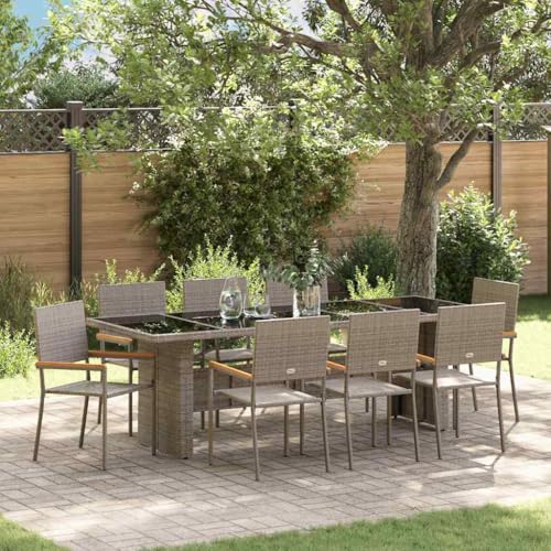 INLIFE Garten Essgruppe 9 pcs Grau Poly Rattan,Möbel,Gartenmöbel,Gartenmöbel-Sets,Grau,81.6 KG,3365415 INLIFE Garten Essgruppe 9 pcs Grau Poly Rattan,Möbel,Gartenmöbel,Gartenmöbel-Sets,Grau,81.6 KG,3365415 von INLIFE