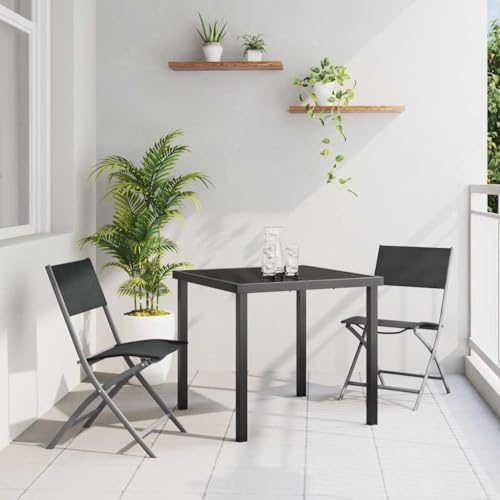 INLIFE Garten Essgruppe Falten 3 pcs Schwarz Textilene und Stahl,Möbel,Gartenmöbel,Gartenmöbel-Sets,Schwarz,23.4 KG,3379373 INLIFE Garten Essgruppe Falten 3 pcs Schwarz Textilene und Stahl,Möbel,Gartenmöbel,Gartenmöbel-Sets,Schwarz,23.4 KG,3379373 von INLIFE