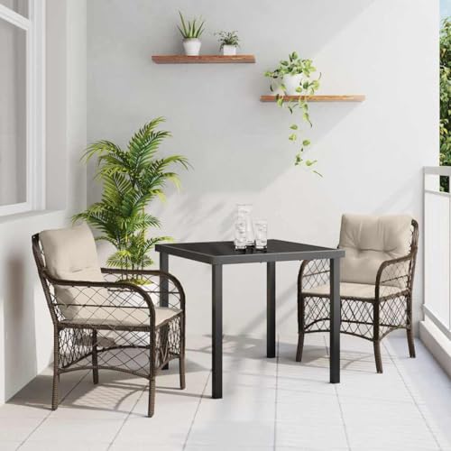 INLIFE Garten Essgruppe mit Kissen 3 pcs Braun Poly Rattan,Möbel,Gartenmöbel,Gartenmöbel-Sets,Braun,29.8 KG,3380211 INLIFE Garten Essgruppe mit Kissen 3 pcs Braun Poly Rattan,Möbel,Gartenmöbel,Gartenmöbel-Sets,Braun,29.8 KG,3380211 von INLIFE
