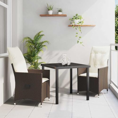 INLIFE Garten Essgruppe mit Kissen 3 pcs Braun Poly Rattan,Möbel,Gartenmöbel,Gartenmöbel-Sets,Braun,34.4 KG,3379541 INLIFE Garten Essgruppe mit Kissen 3 pcs Braun Poly Rattan,Möbel,Gartenmöbel,Gartenmöbel-Sets,Braun,34.4 KG,3379541 von INLIFE