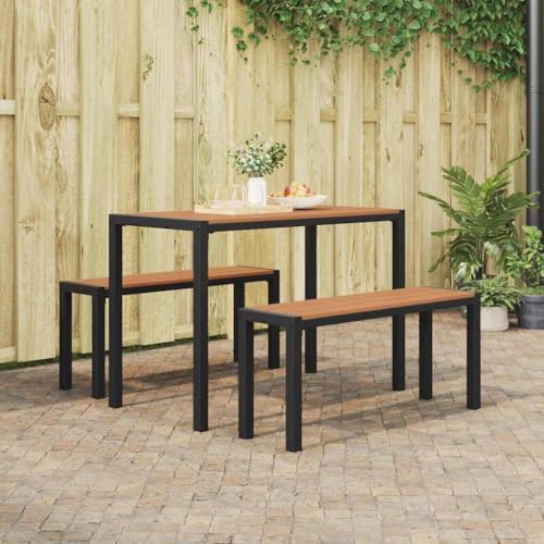 INLIFE Garten Essgruppe mit Kissen 3 pcs Braun Stahl,Möbel,Gartenmöbel,Gartenmöbel-Sets,Braun,23.2 KG,42001770 INLIFE Garten Essgruppe mit Kissen 3 pcs Braun Stahl,Möbel,Gartenmöbel,Gartenmöbel-Sets,Braun,23.2 KG,42001770 von INLIFE