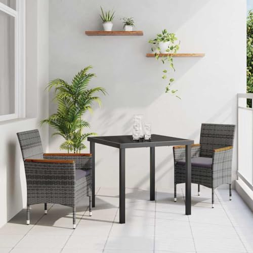 INLIFE Garten Essgruppe mit Kissen 3 pcs Grau Poly Rattan,Möbel,Gartenmöbel,Gartenmöbel-Sets,Grau,29.6 KG,3379758 INLIFE Garten Essgruppe mit Kissen 3 pcs Grau Poly Rattan,Möbel,Gartenmöbel,Gartenmöbel-Sets,Grau,29.6 KG,3379758 von INLIFE