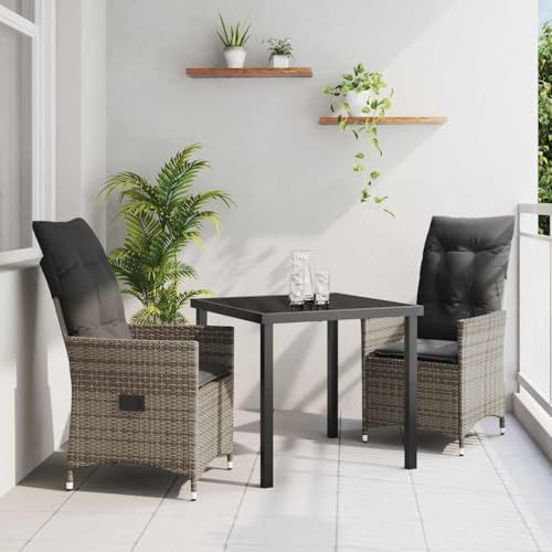 INLIFE Garten Essgruppe mit Kissen 3 pcs Grau Poly Rattan,Möbel,Gartenmöbel,Gartenmöbel-Sets,Grau,34.6 KG,3379548 INLIFE Garten Essgruppe mit Kissen 3 pcs Grau Poly Rattan,Möbel,Gartenmöbel,Gartenmöbel-Sets,Grau,34.6 KG,3379548 von INLIFE