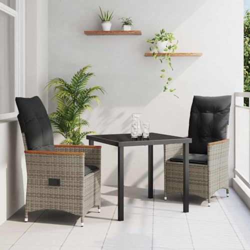 INLIFE Garten Essgruppe mit Kissen 3 pcs Grau Poly Rattan,Möbel,Gartenmöbel,Gartenmöbel-Sets,Grau,34.6 KG,3379618 INLIFE Garten Essgruppe mit Kissen 3 pcs Grau Poly Rattan,Möbel,Gartenmöbel,Gartenmöbel-Sets,Grau,34.6 KG,3379618 von INLIFE