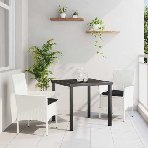 INLIFE Garten Essgruppe mit Kissen 3 pcs Weiß Poly Rattan,Möbel,Gartenmöbel,Gartenmöbel-Sets,Weiß,29.4 KG,3379814 INLIFE Garten Essgruppe mit Kissen 3 pcs Weiß Poly Rattan,Möbel,Gartenmöbel,Gartenmöbel-Sets,Weiß,29.4 KG,3379814 von INLIFE