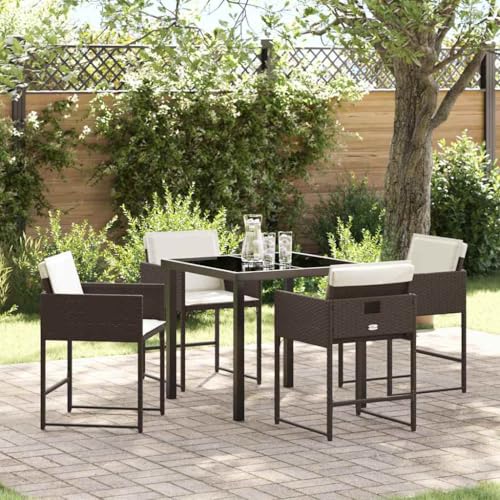 INLIFE Garten Essgruppe mit Kissen 5 pcs Braun Poly Rattan,Möbel,Gartenmöbel,Gartenmöbel-Sets,Braun,38 KG,3380016 INLIFE Garten Essgruppe mit Kissen 5 pcs Braun Poly Rattan,Möbel,Gartenmöbel,Gartenmöbel-Sets,Braun,38 KG,3380016 von INLIFE