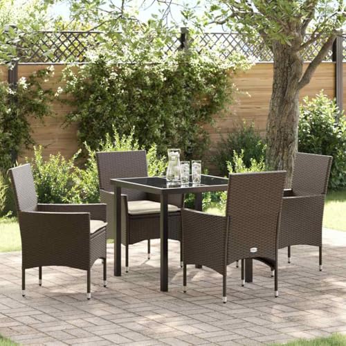 INLIFE Garten Essgruppe mit Kissen 5 pcs Braun Poly Rattan,Möbel,Gartenmöbel,Gartenmöbel-Sets,Braun,42.8 KG,3379780 INLIFE Garten Essgruppe mit Kissen 5 pcs Braun Poly Rattan,Möbel,Gartenmöbel,Gartenmöbel-Sets,Braun,42.8 KG,3379780 von INLIFE