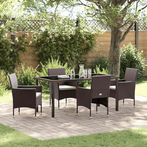 INLIFE Garten Essgruppe mit Kissen 5 pcs Braun Poly Rattan,Möbel,Gartenmöbel,Gartenmöbel-Sets,Braun,45.05 KG,3379746 INLIFE Garten Essgruppe mit Kissen 5 pcs Braun Poly Rattan,Möbel,Gartenmöbel,Gartenmöbel-Sets,Braun,45.05 KG,3379746 von INLIFE