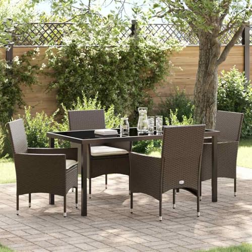 INLIFE Garten Essgruppe mit Kissen 5 pcs Braun Poly Rattan,Möbel,Gartenmöbel,Gartenmöbel-Sets,Braun,52.1 KG,3379782 INLIFE Garten Essgruppe mit Kissen 5 pcs Braun Poly Rattan,Möbel,Gartenmöbel,Gartenmöbel-Sets,Braun,52.1 KG,3379782 von INLIFE